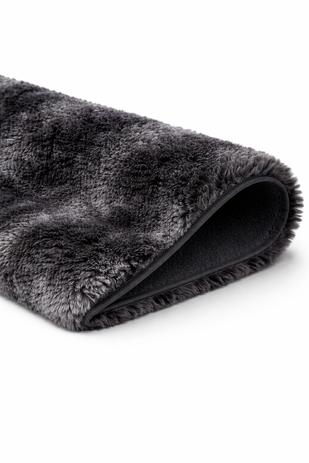 VIMORÈ Charcoal Luxe Faux Fur Rug – Premium Plush | Deep Grey