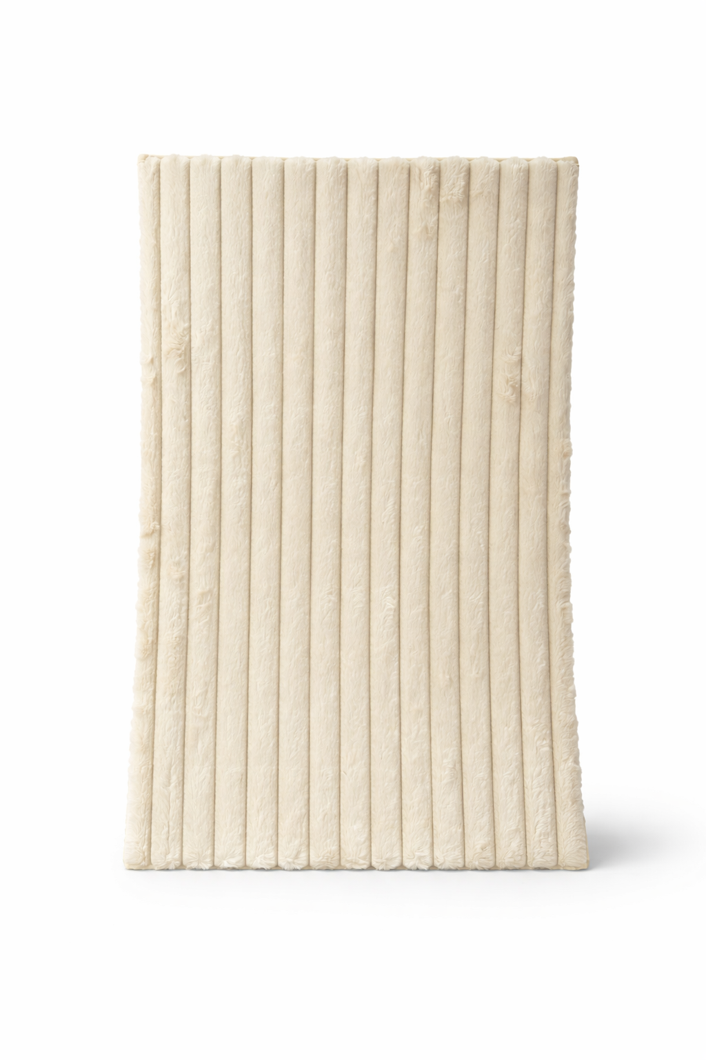 VIMORÈ Luxe Ribbed Faux Fur MAT – Ivory Cream