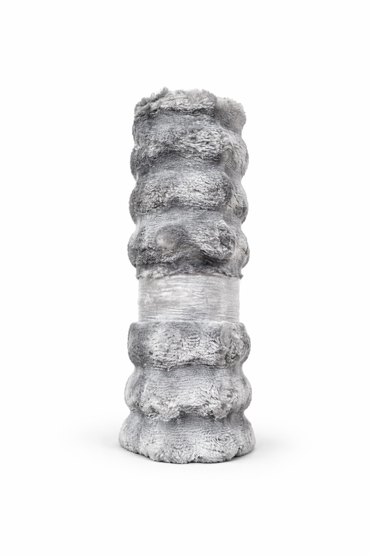 VIMORÈ Silver Mist Faux Fur Rug – Ultra Soft Plush | Elegant Grey