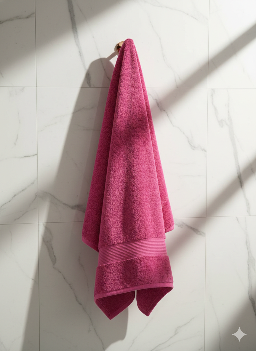 Rose Luxe Cotton Hand Towels – Standard Size (Set of 4)
