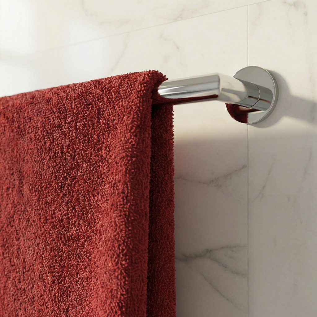 VIMORÈ Ruby Luxe Cotton Bath Towel – Deep Red