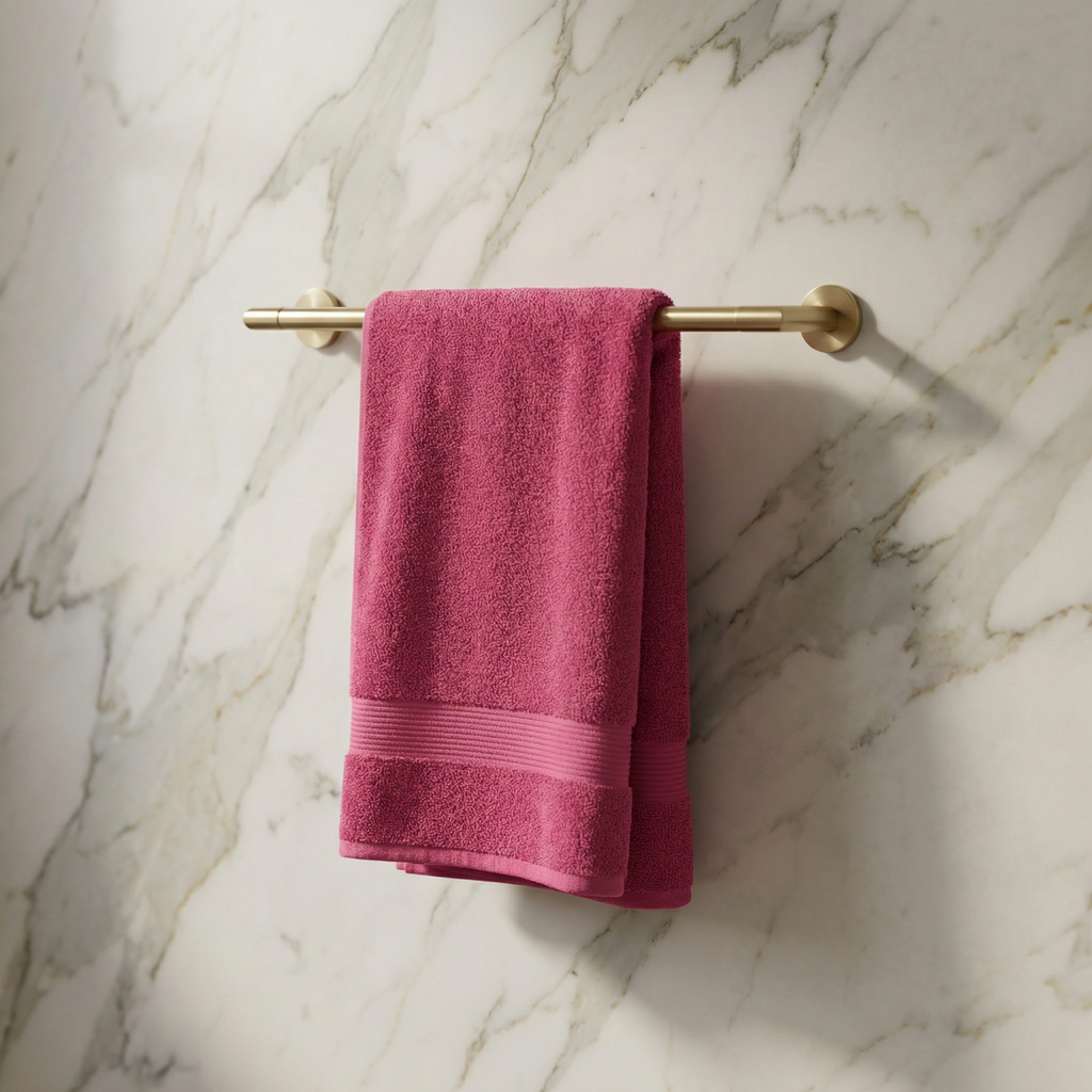 VIMORÈ Blush Luxe Cotton Bath Towel – Rose Pink